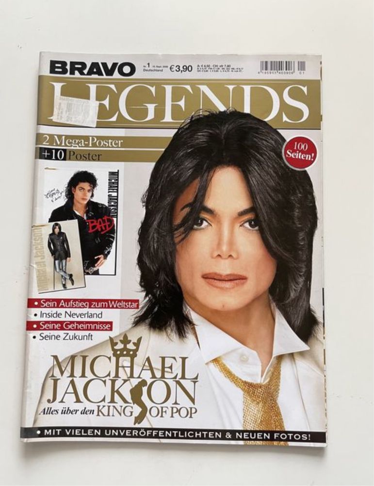 Michael Jackson magazyn po niemiecku 100 str z 10 plakat