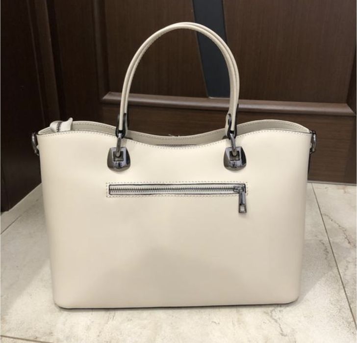 Сумка шкіряна чорна Ділова сумка жіноча Сумка А4 Портфель Італія