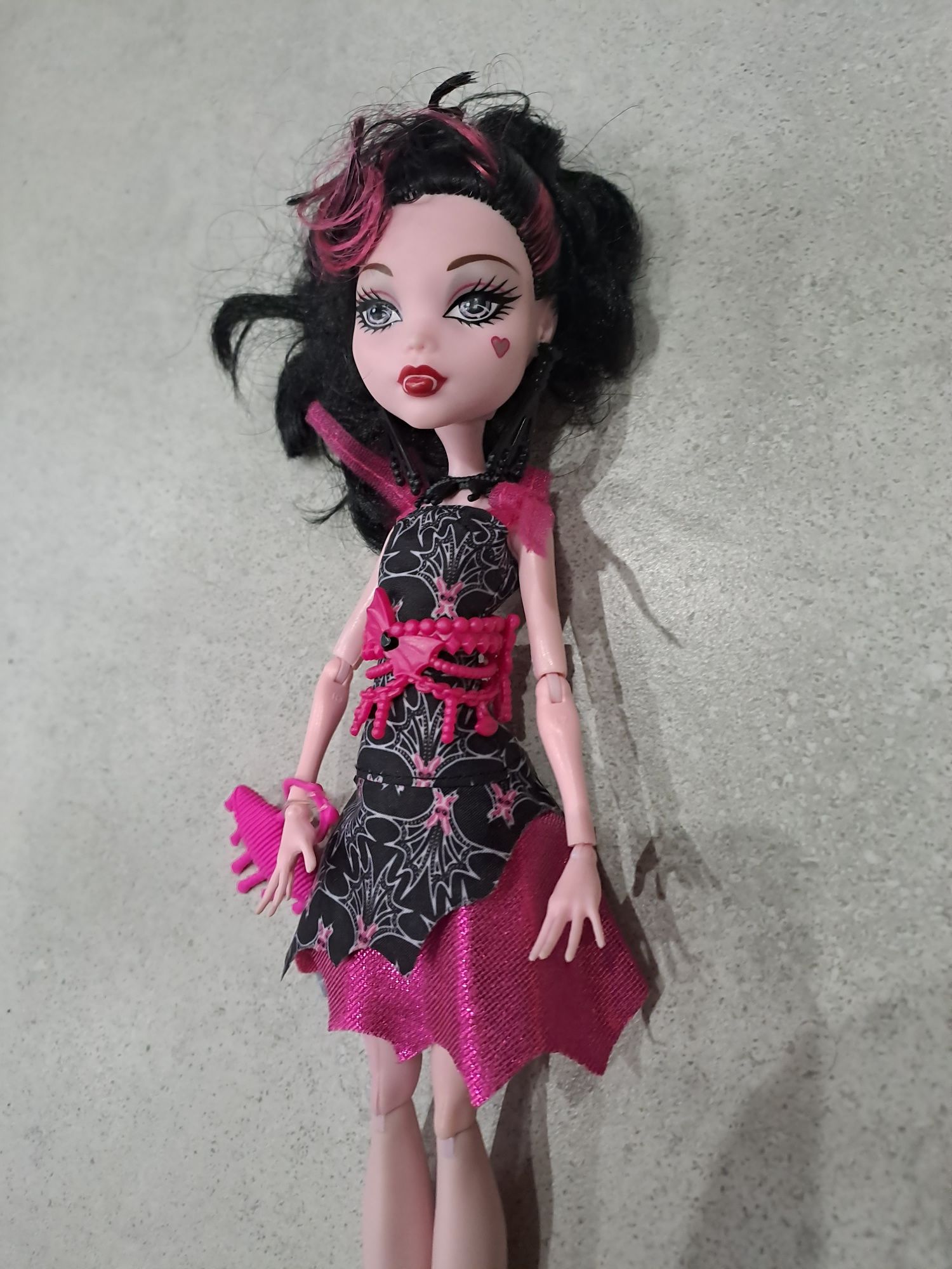 Monster high,  Draculaura, Strach Kamera Akcja,Mattel