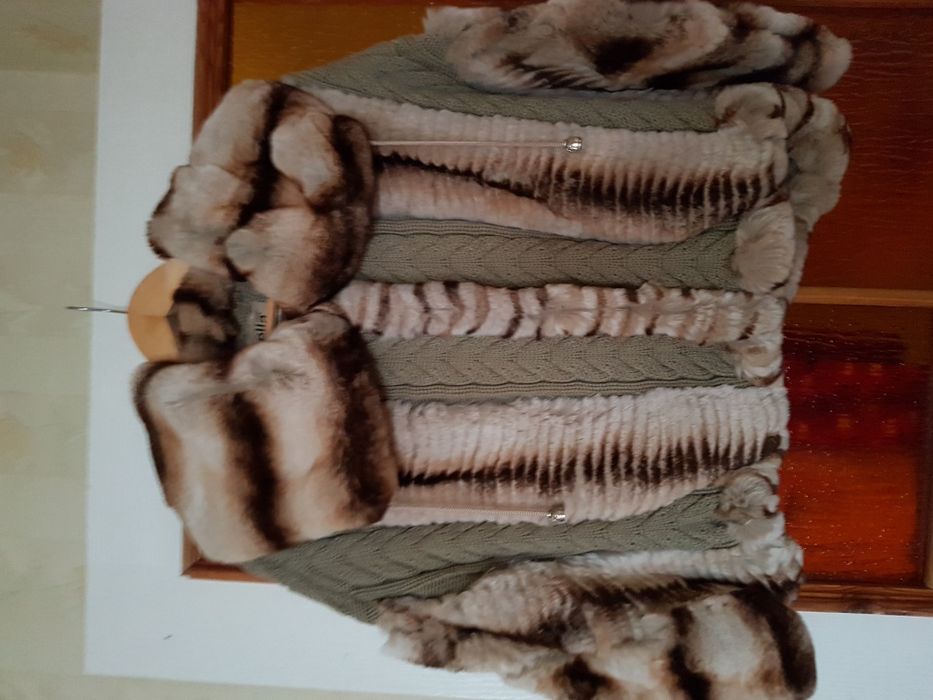 Вязаное пончо