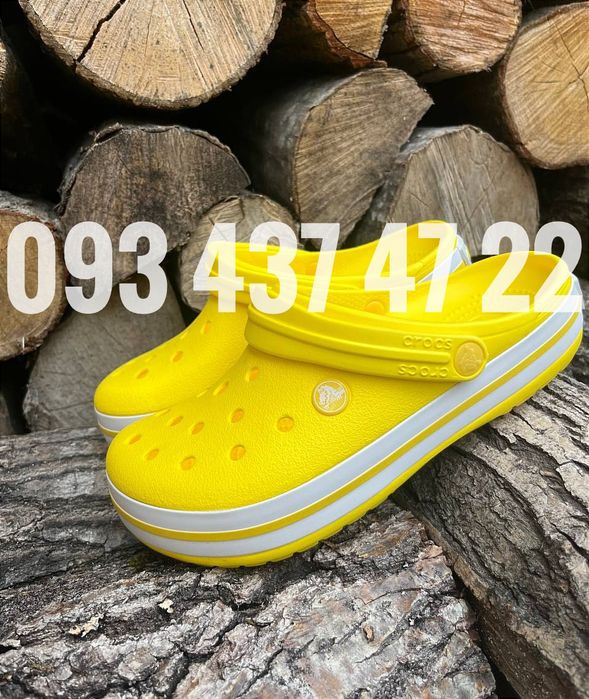 Жіночі Крокси Сабо Crocs Crocband Clog блакитні жовті пудра персикові