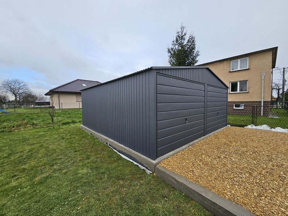 Garaż Drewnopodobny Antracyt Hala Wiata rolnicza Blaszak domek ogrodow
