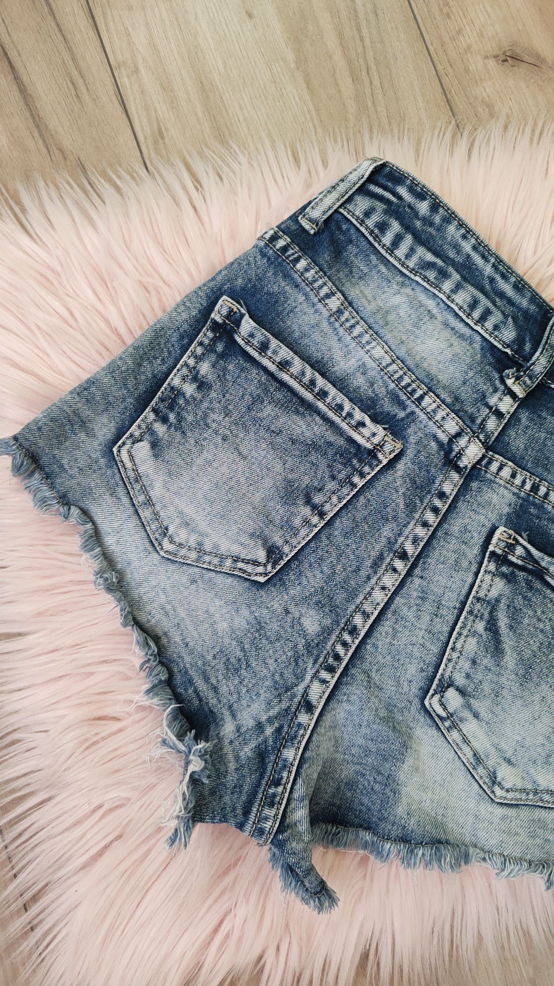 Jak nowe jeans wysoki stan XS szorty