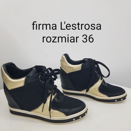 Sneakersy na koturnie Rozmiar 36 L'estrosa włoskie