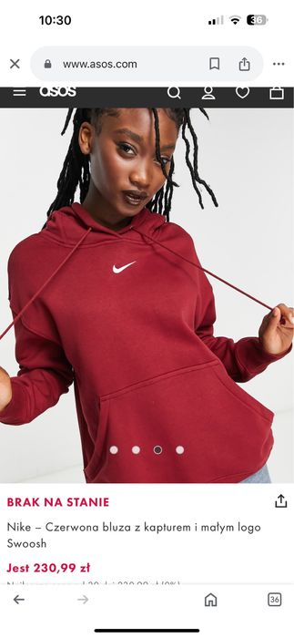 Bluza czerwona Nike