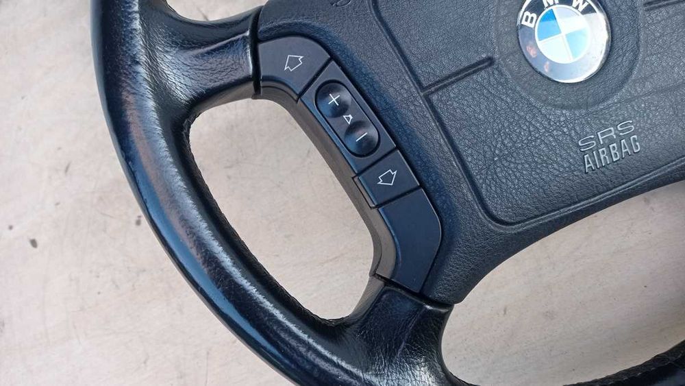 Idealna Fabryczna Kierownica Obszyta Skórą + Multifunkcja BMW E38 E39