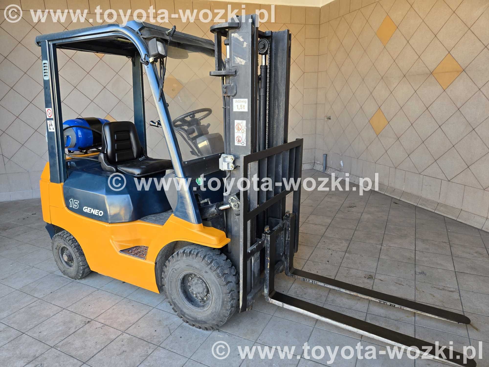 Wózek Widłowy TOYOTA 7FG15 , Wózki Widłowe TOYOTA 7FGF15 widlak LINDE