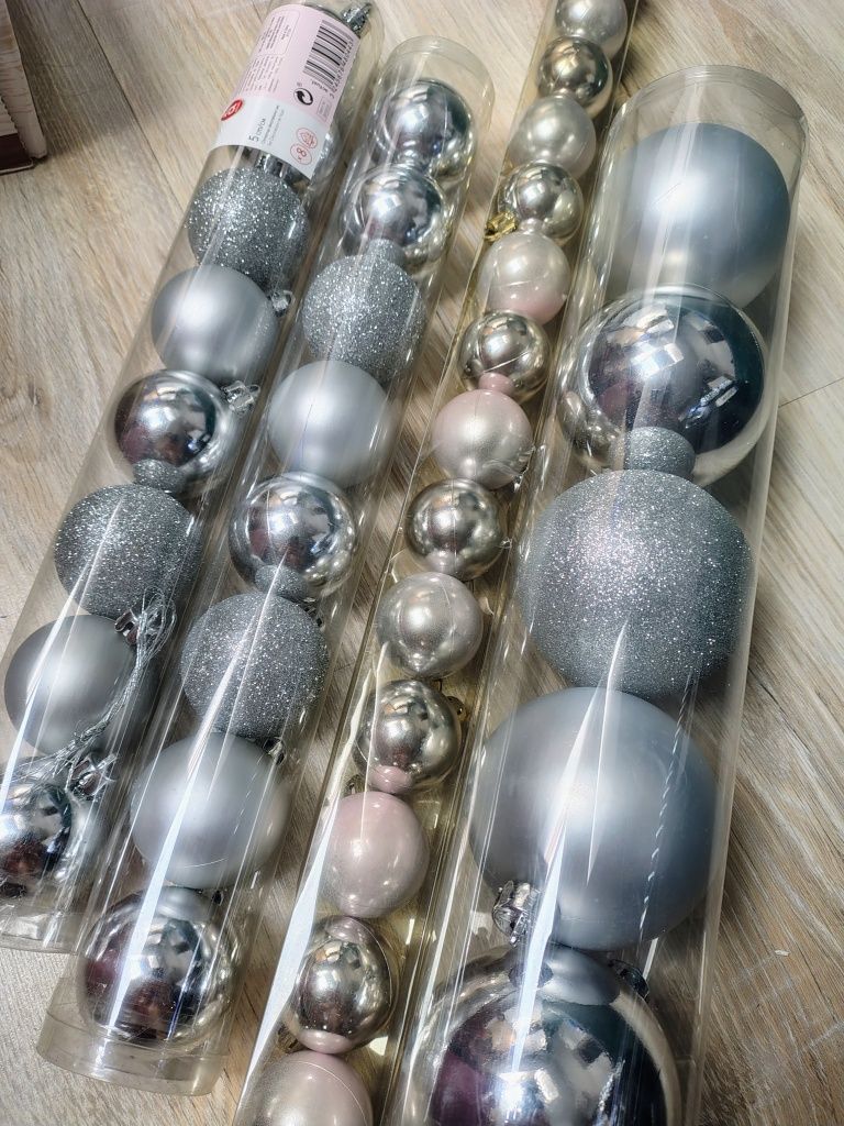 Nowe bombki choinkowe #srebrne