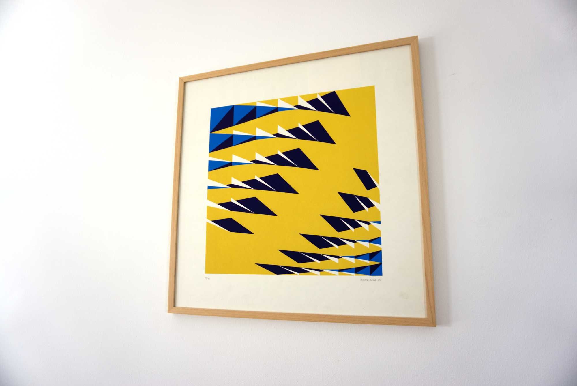 Serigrafia de Artur Rosa 1971 (Emoldurada com vidro museu)