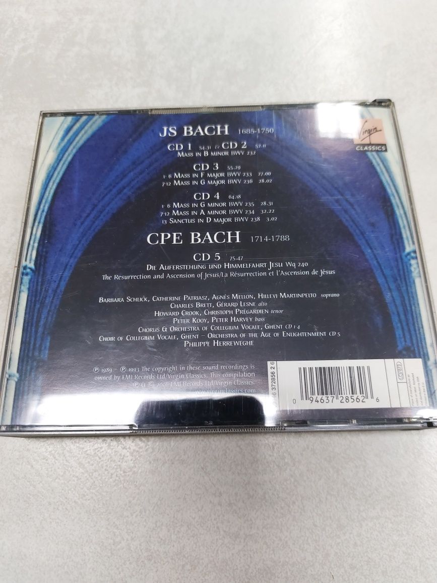 J.S. Bach. Mass in b minor. Masses  233-236.Philippe Herreweghe.5 CD