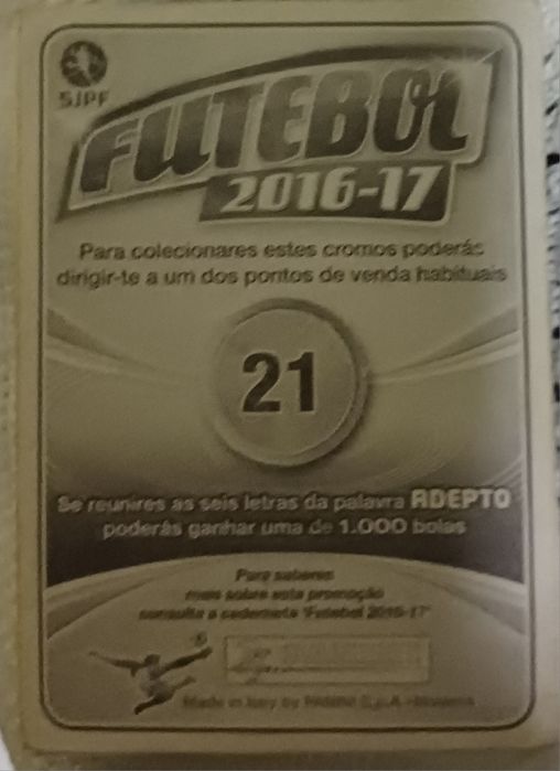 Cromos panini 2016/2017