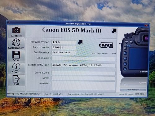 canon eos 5D MARK III + zestaw