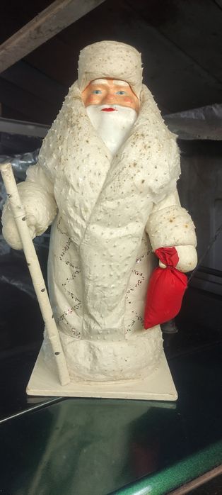 Святий Миколай (Дід Мороз) з вати часів СРСР. Висота 50см.