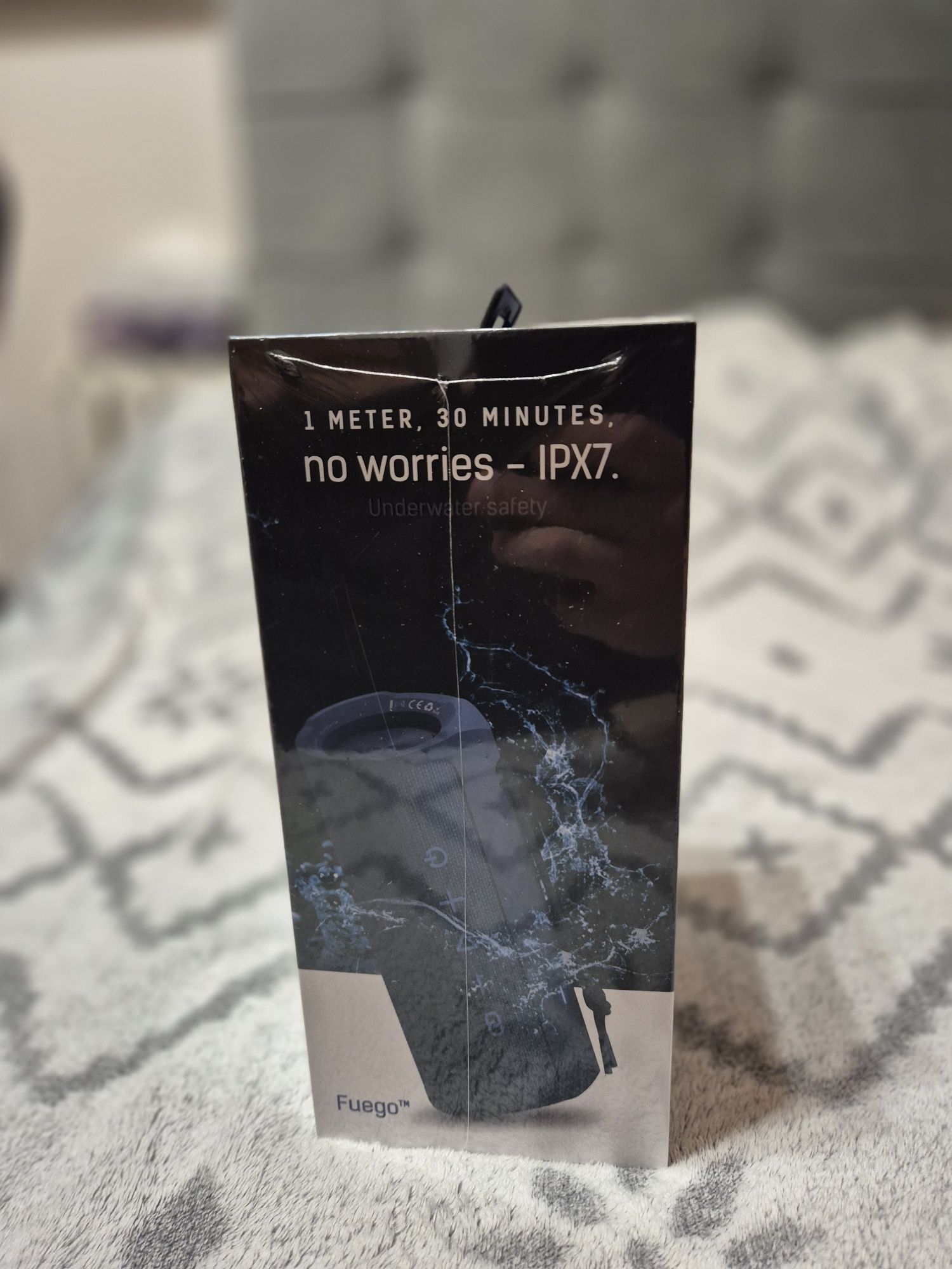 Głośnik bluetooth 3mk Fuego kolor niebieski NOWY