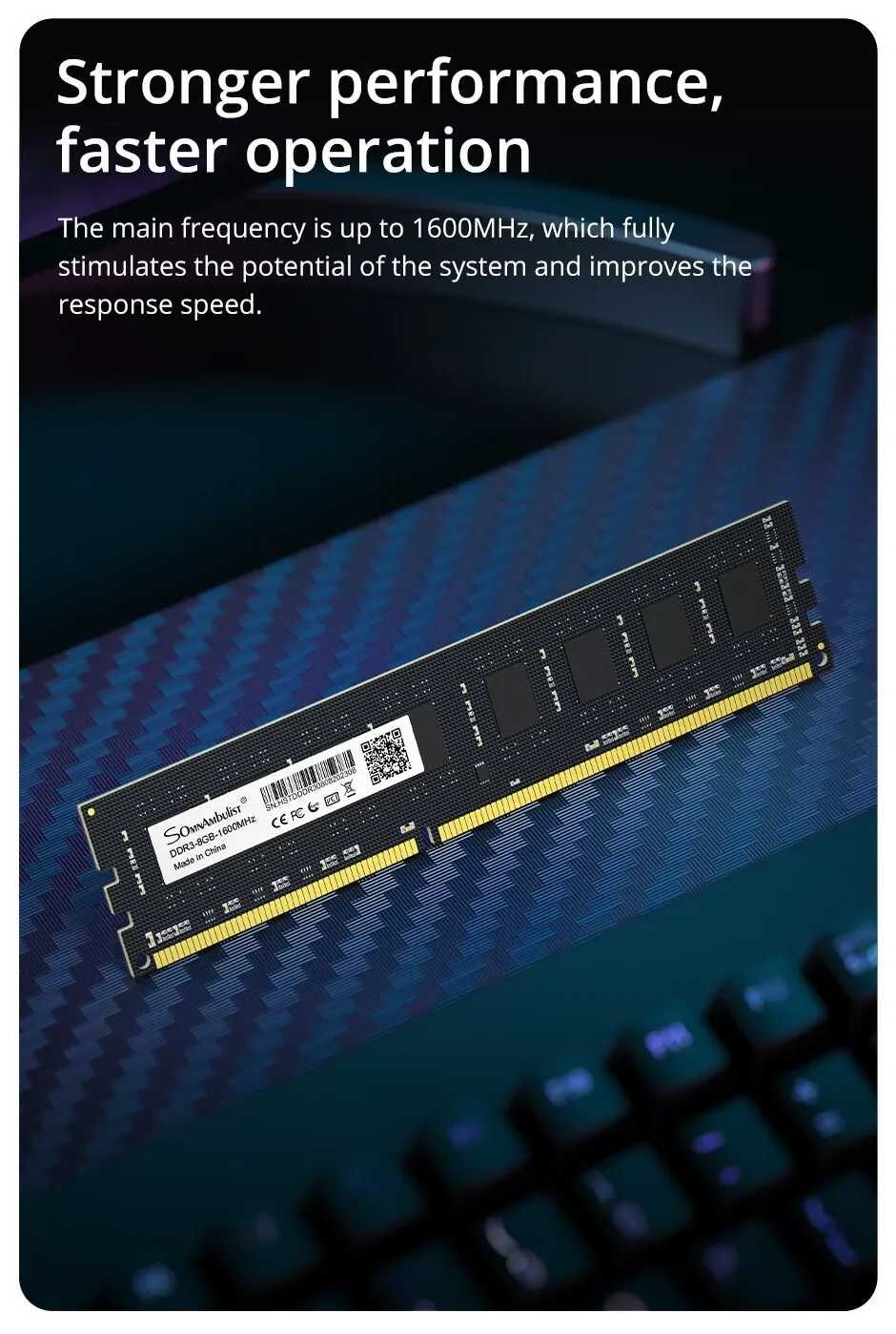 оперативная память DDR3 4GB 8GB 1600MHz CL11 KingBank JAZER