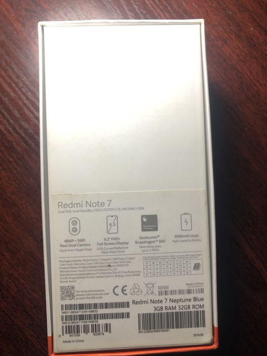 Смартфон Xiaomi redmi note 7 3/32 GB