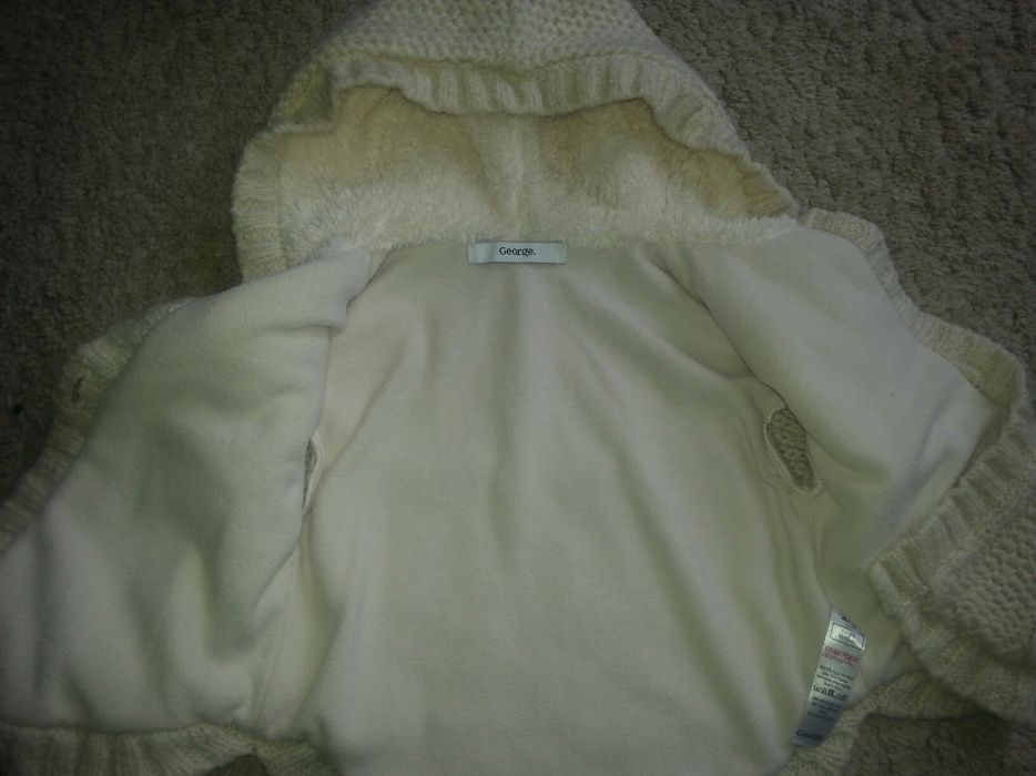 Rozpinany sweterek na polarku George 92-98 cm 2-3 lata