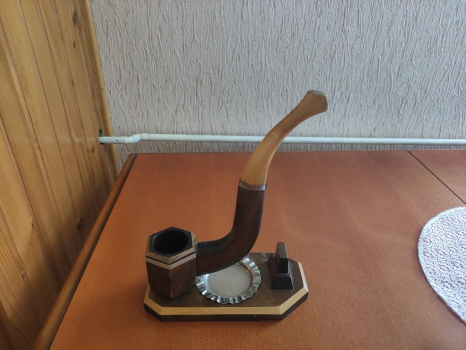 Fajka drewniana ozdoba.
