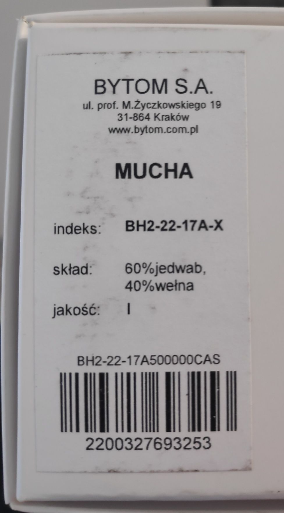 Mucha, muszka męska Bytom