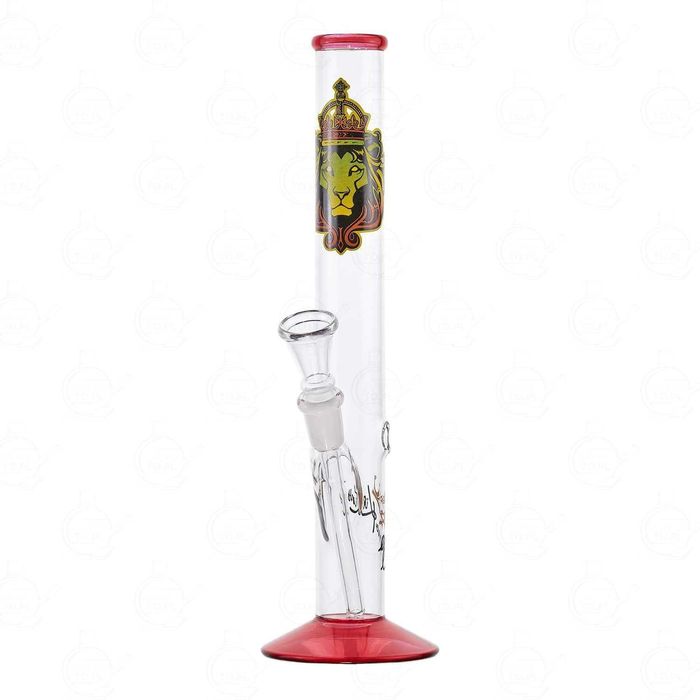 Sklep Mary Jane | Bongo SmoKing Czerwony Prosty Lew | 28 cm