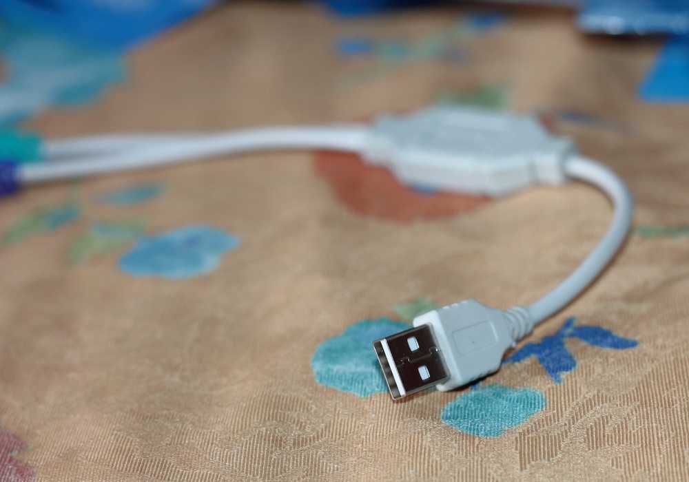 Переходник для клавиатуры и мышки с ЮСБ на ПС2, USB to PS2 адаптер