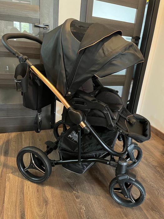 Bebetto Torino Si 2w1 – czarny, jak nowy! Komplet