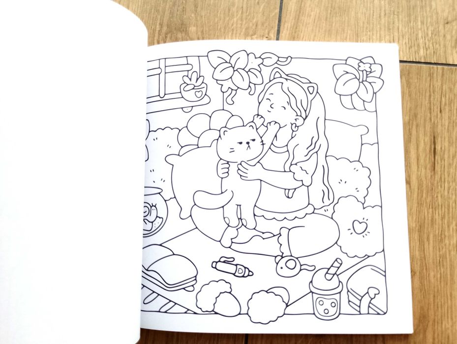 Cat Life, Funny and Cute Coloring Book, kolorowanki.