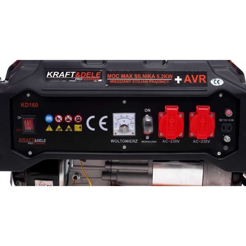 Agregat prądotwórczy generator prądu 7KM 1-fazowy 3500W 12/230V
