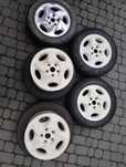 Титанові диски R15. 5/112. VW з шинами 205/60r15Debica