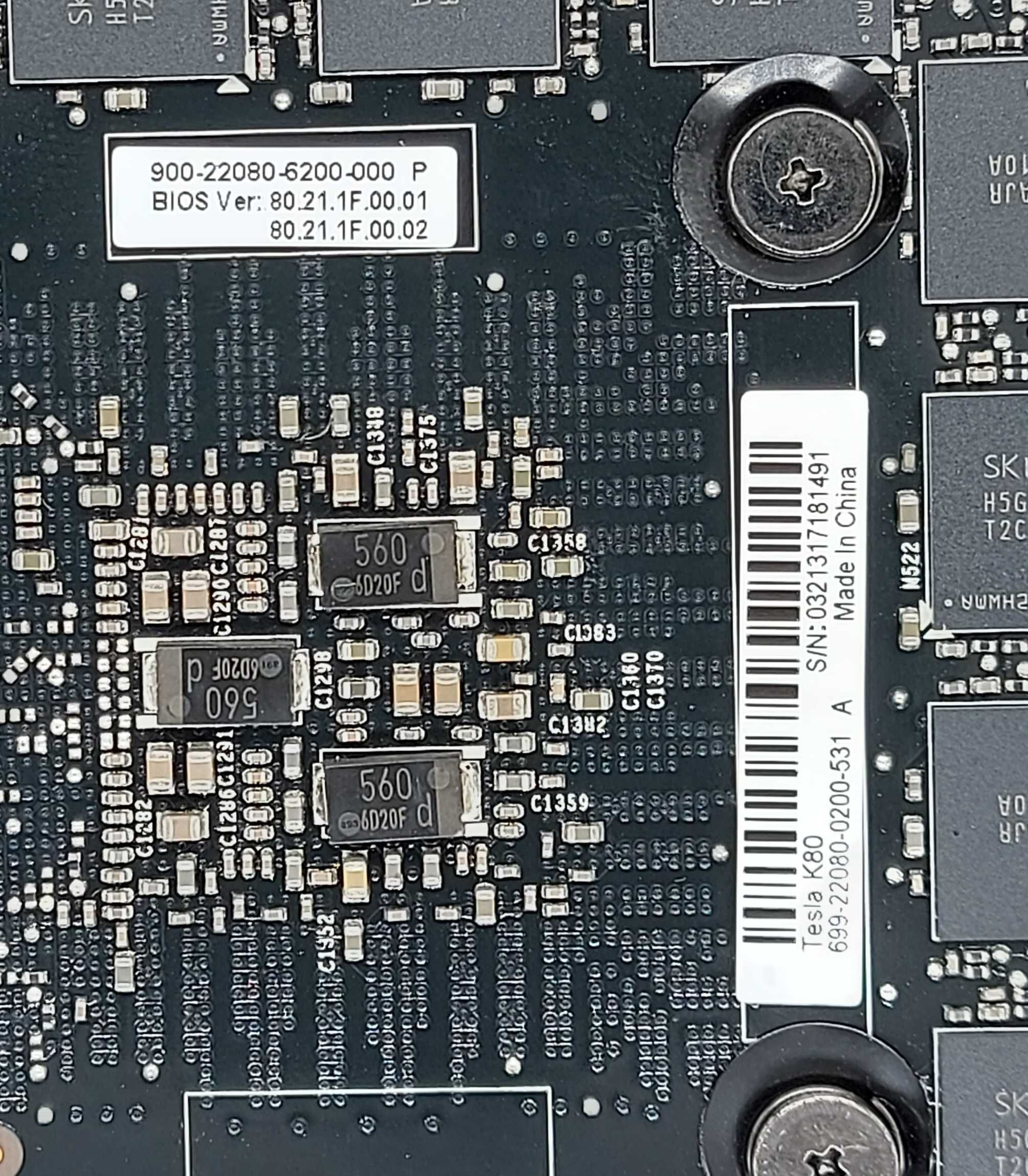 Nvidea Tesla K80 24GB VRAM