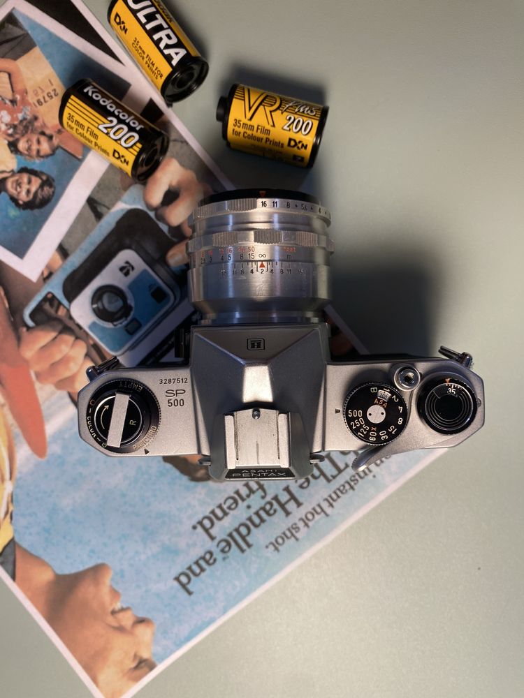 Pentax S1 - 55mm f2.2 Biotar !- aparat analogowy z kolekcji, zadbany !