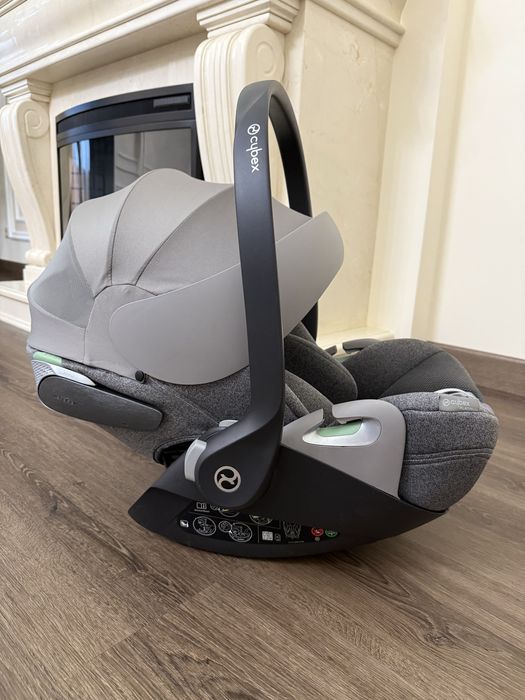 Автокрісло Cybex Cloud T i-Size Mirage Grey + адаптери до шасі