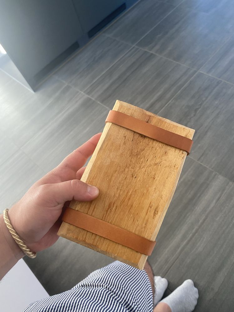 Pojemnik drewniany handmade