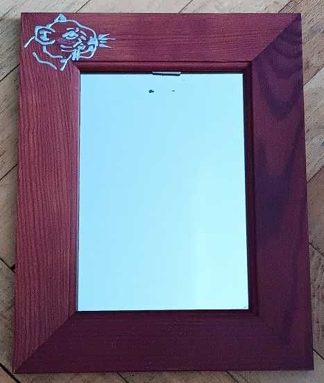 lustro w ramce- ręcznie malowane