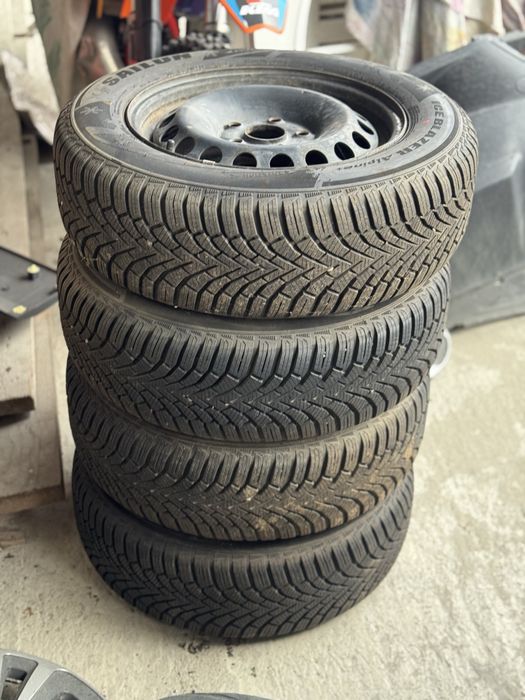 Диски 5х112 + резина 195 65 15 зима skoda vw audi seat