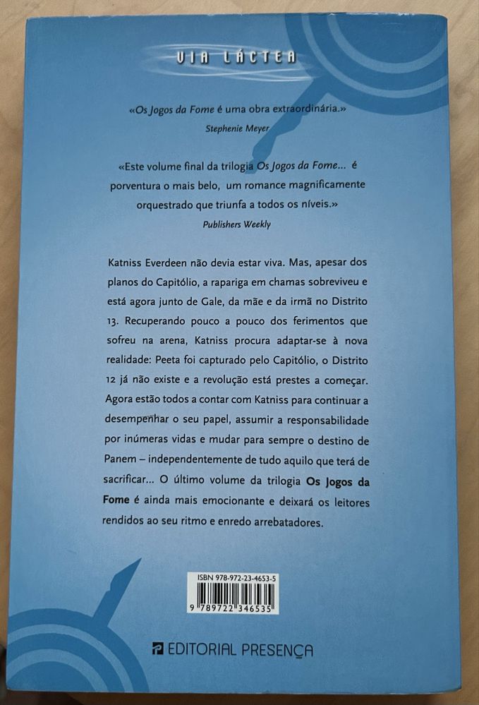 Coleção “Jogos da Fome” de Suzanne Collins