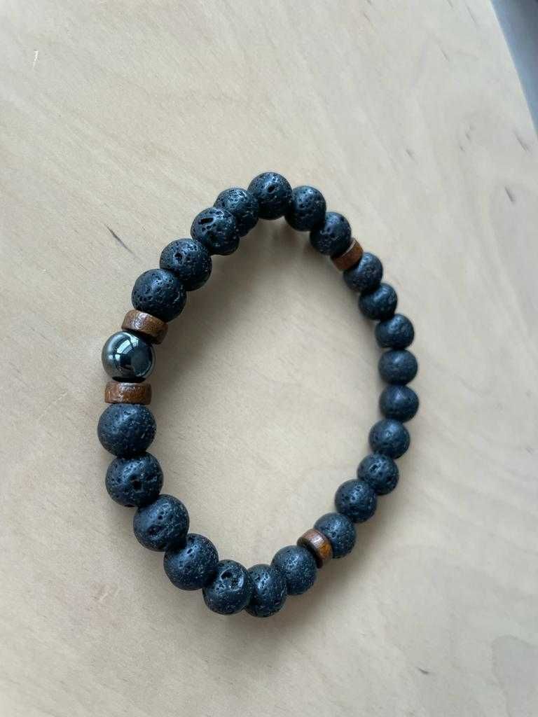 Pulseiras de pedras: Vulcânicas, Onix, Jaspe, Hematite, Olho de tigre