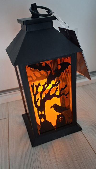 Lampka  latarnia na Halloween NOWA