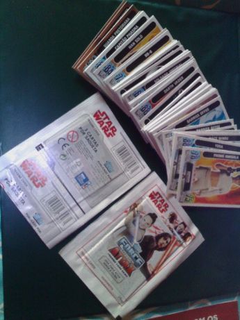 Coleção completa Star Wars Cartas+Abatons + Totally totems
