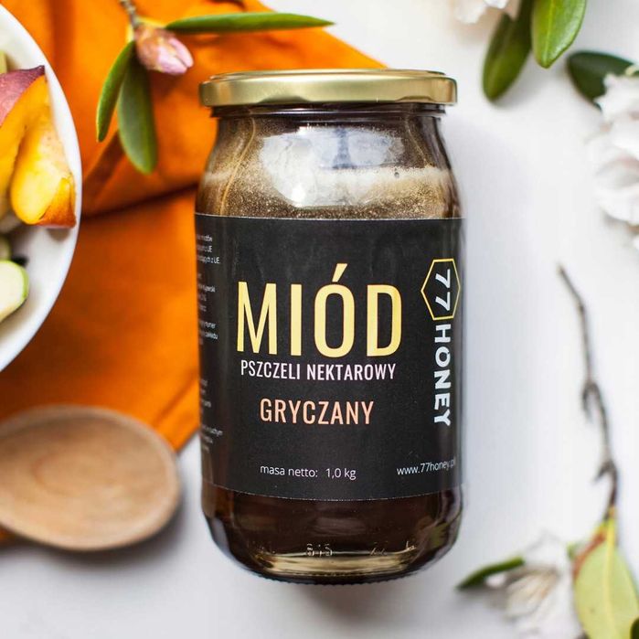 miód GRYCZANY 1kg - Prawdziwa Gryka