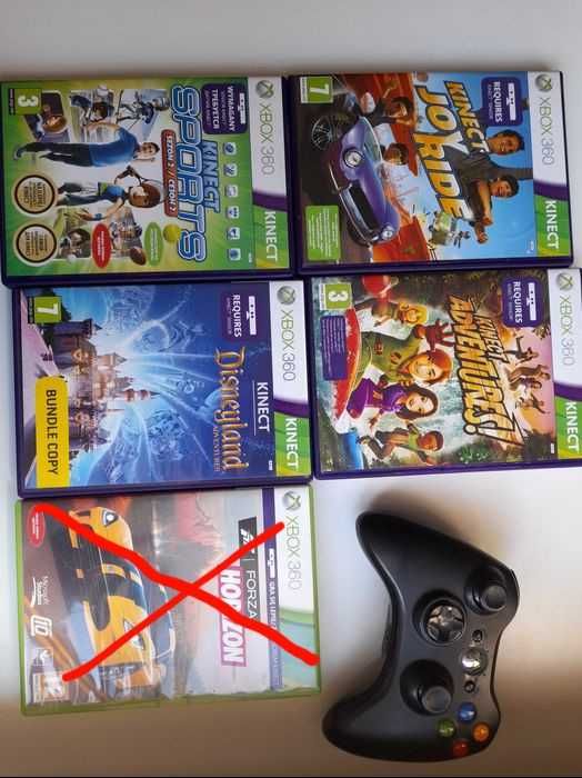 Konsola Xbox 360 + Kinect + pad + 4 gry MAŁO UŻYWANY!