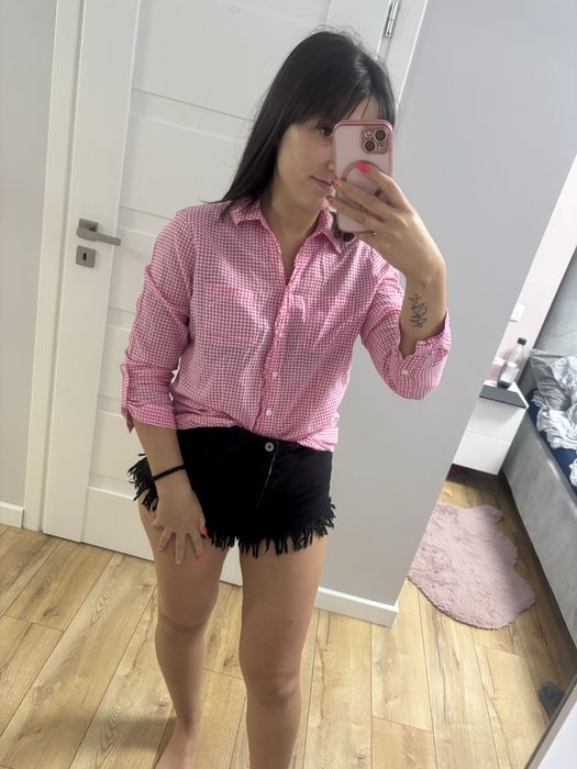 Koszula w drobną kratę