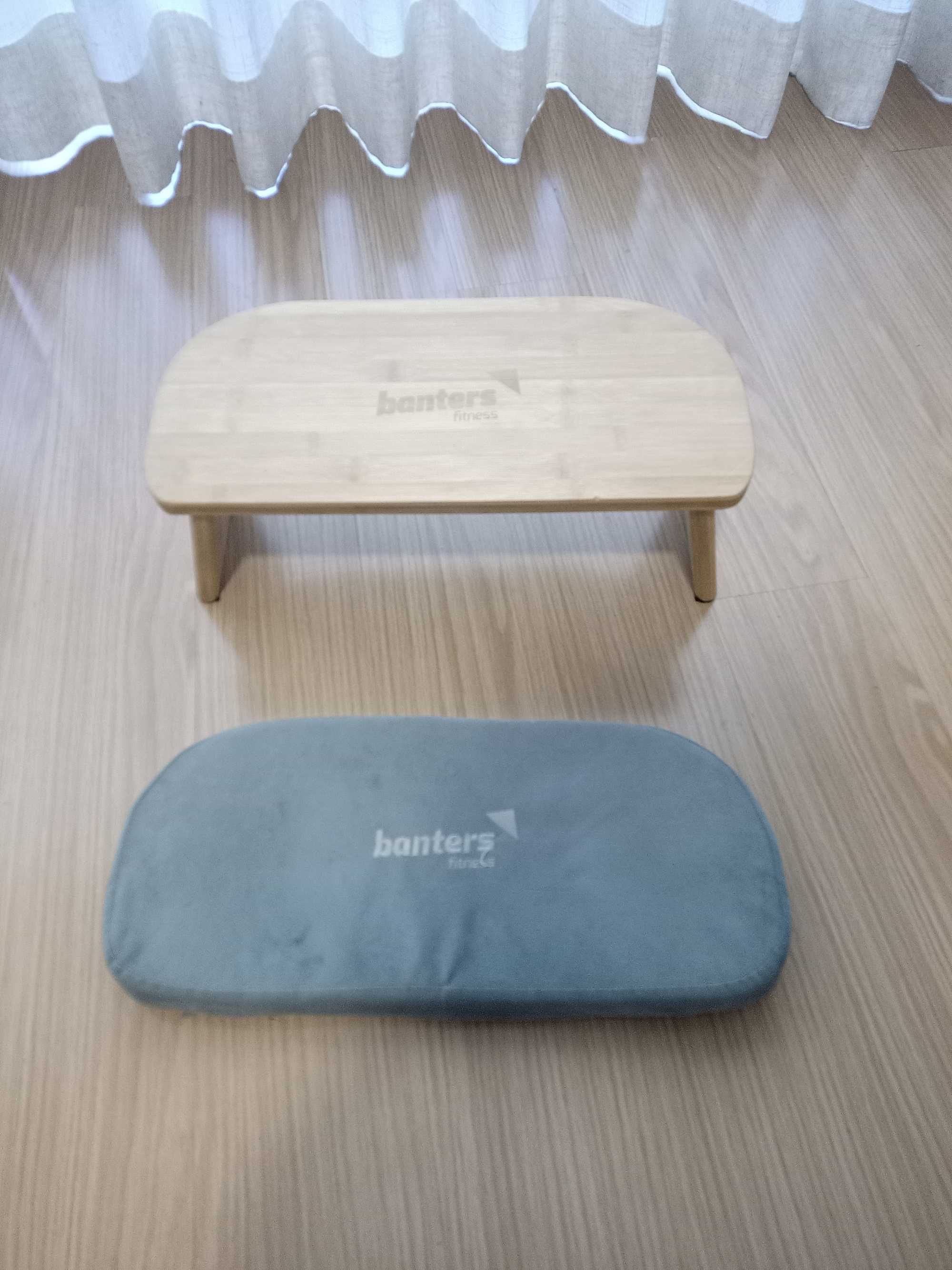 Bamboo Meditation Bench, Folding Meditation Stool with Non-Slip Design