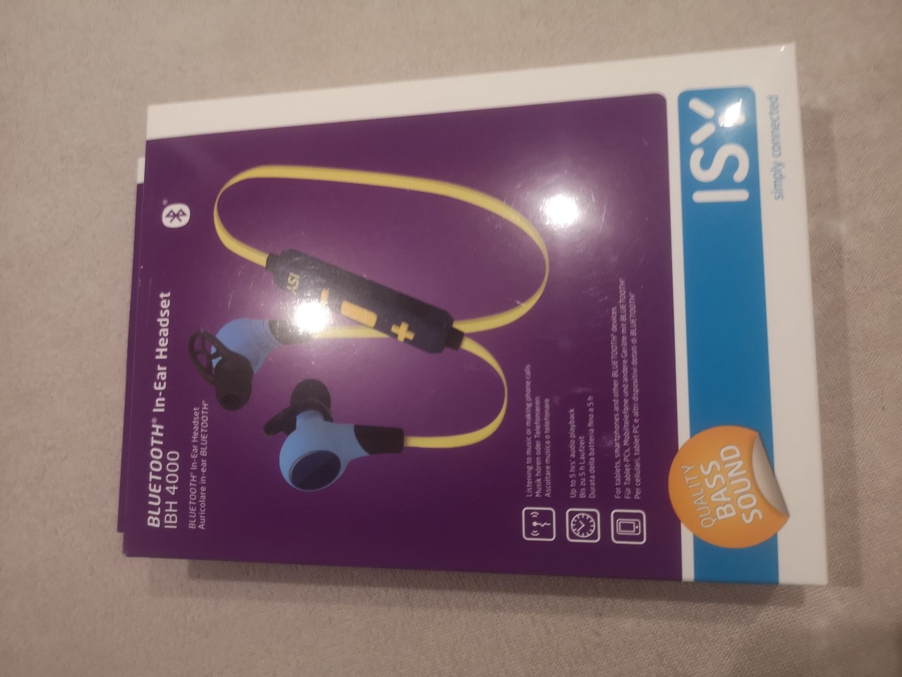 ISY bluetooth in-ear headset IBH 4000 słuchawki bezprzewodowe BT