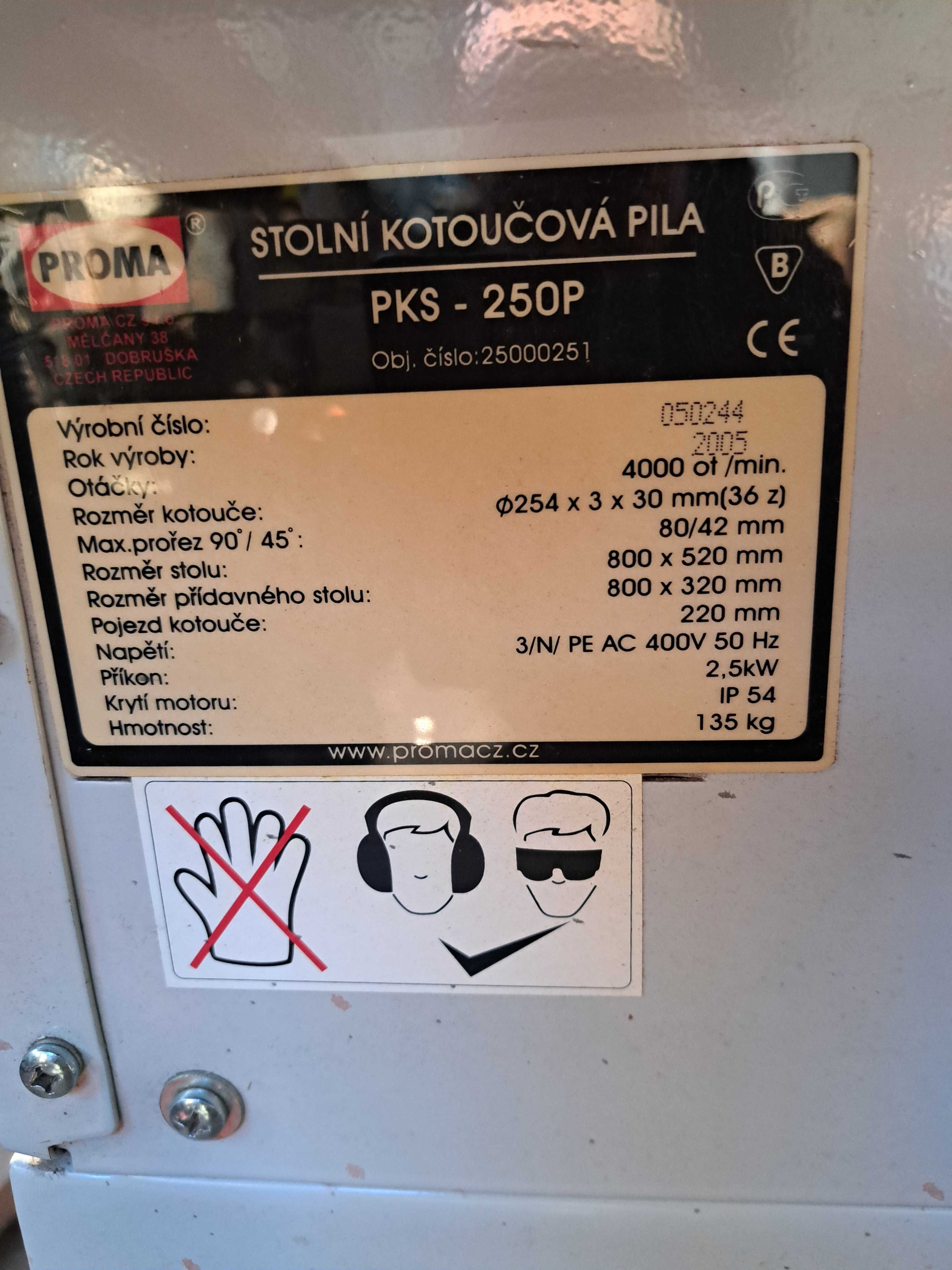Piła formatowa PROMA