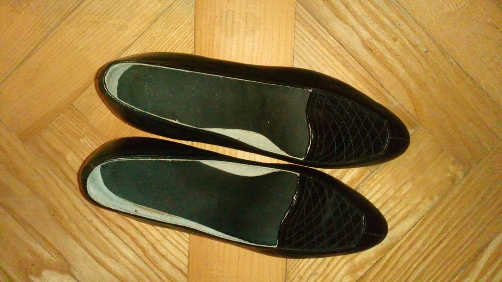 Pantofle damskie, skóra naturalna,  NOWE