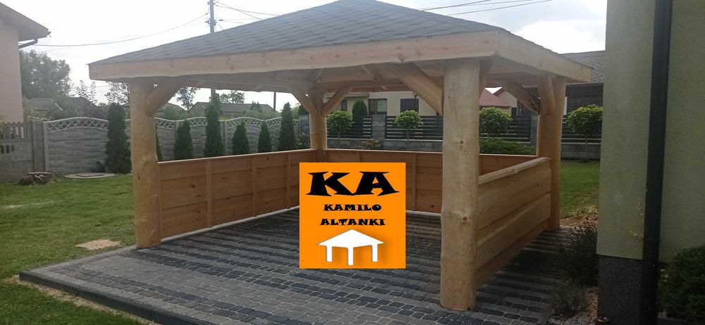 Altanka, Altana, Altanki, Altany na grubym balu ogrodowe