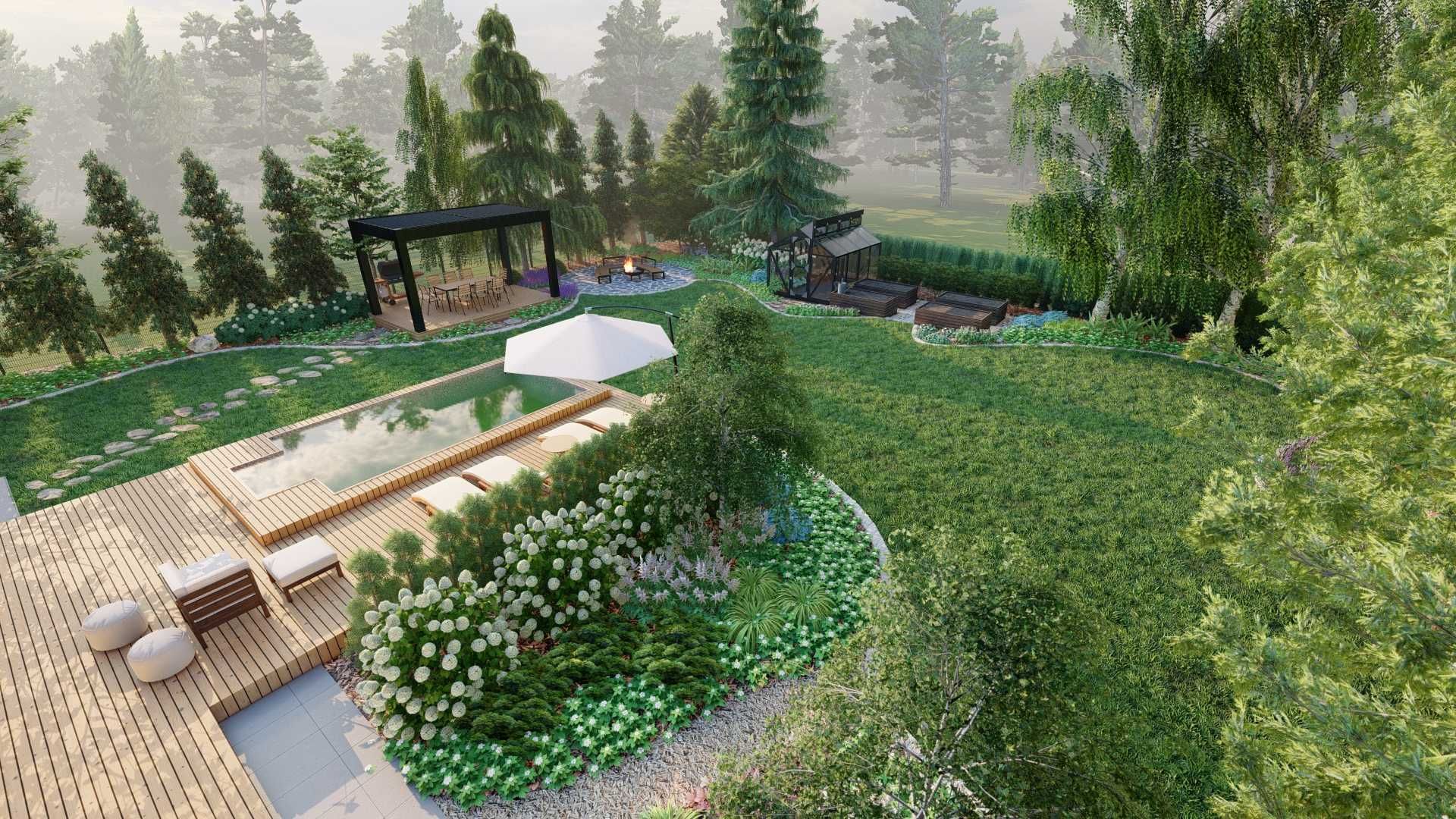 Projektowanie ogrodów, Architekt krajobrazu, Usługi ogrodnicze Brzeg