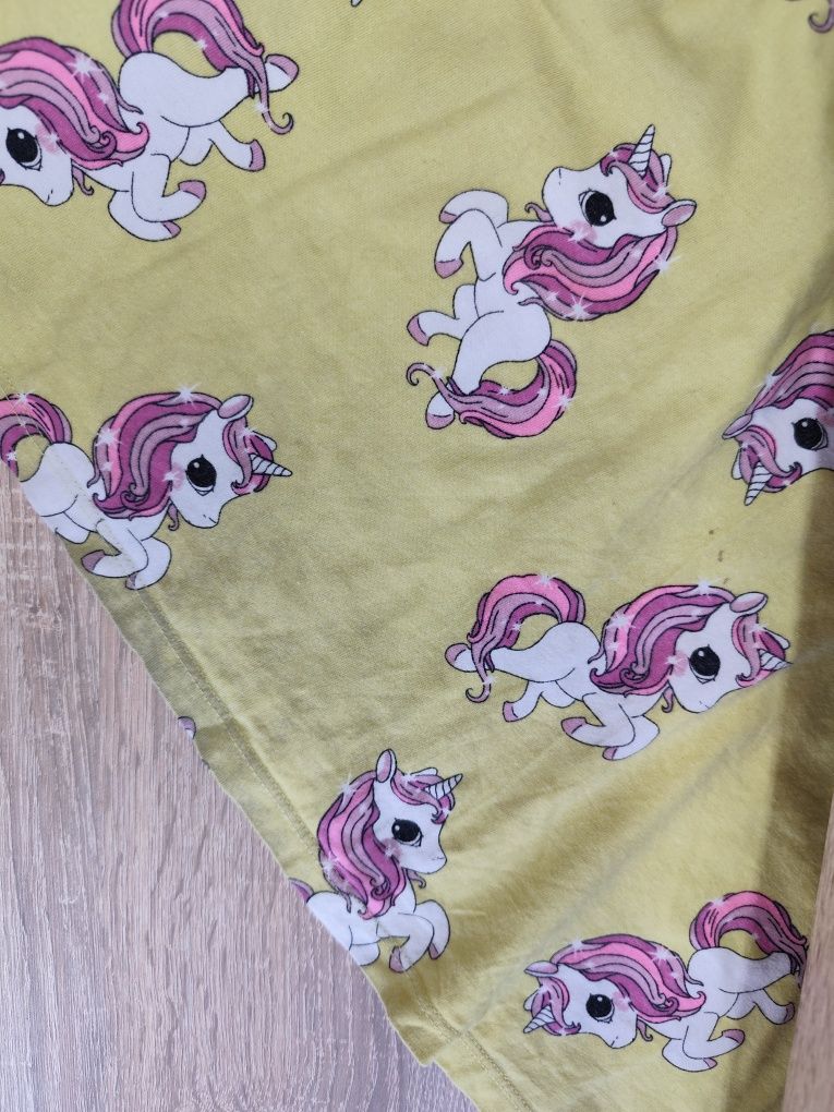 Sukienka dla dziewczynki bez rękawów w jednorożce H&M r. 134/140