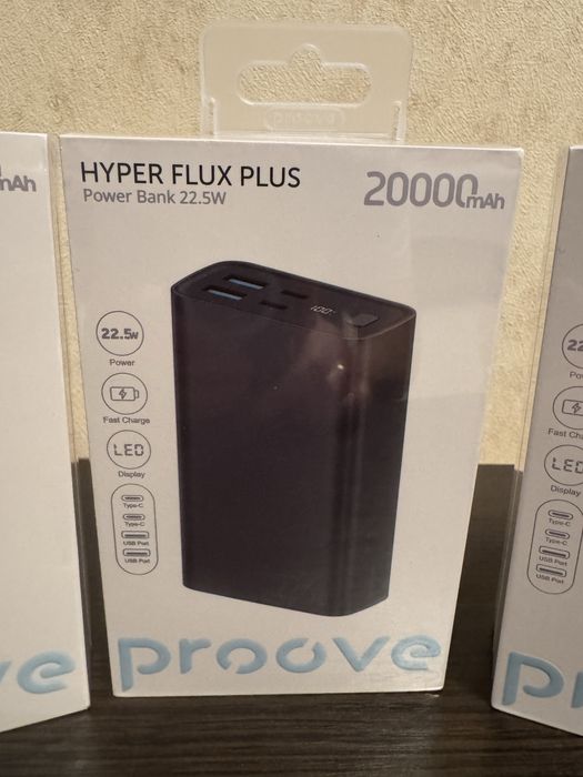 Павербанк proove HYPER FLUX PLUS 20000mAh 22,5w